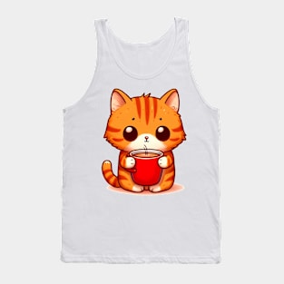 Coffee Cat Tank Top